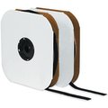 Box Partners Box Partners VEL133 1 in. x 75 foot- Hook- Black Cloth Tie Tape- Individual Strips VEL133